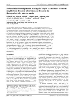 Solvent-induced configuration mixing and triplet excited