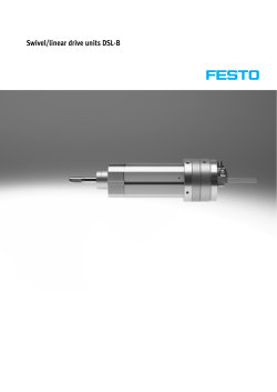 Swivel/linear drive units DSL-B