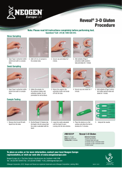 Reveal 3-D for Gluten - Neogen Food Safety