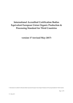 International Accredited Certification Bodies Equivalent European