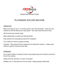 playmaker soccer machine