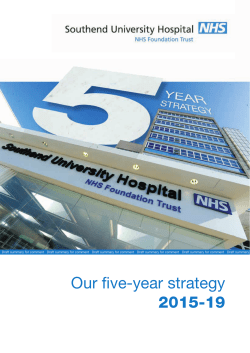 Southend Hospital - Strategy document.indd