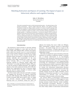 Matching Instructors and Spaces of Learning