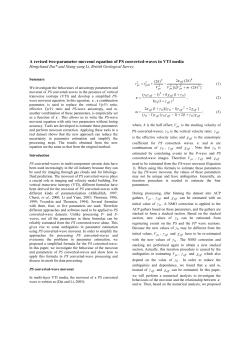 A revised two-parameter moveout equation of PS converted