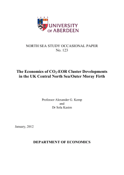 The Economics of CO2-EOR Cluster Developments in the UK
