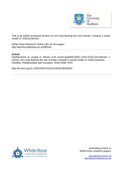 Let`s stop feeding the risk monster