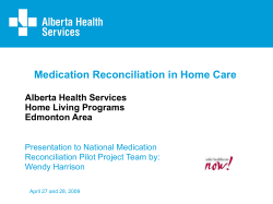 Edmonton Al Medication Reconciliation