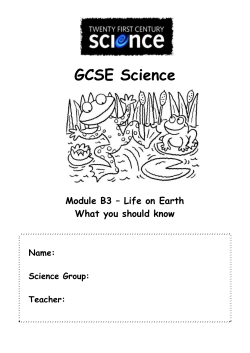 Module C6 * Chemical Synthesis