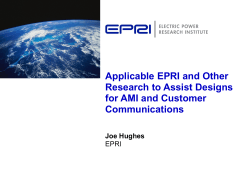 EPRI Presentation Template 2007