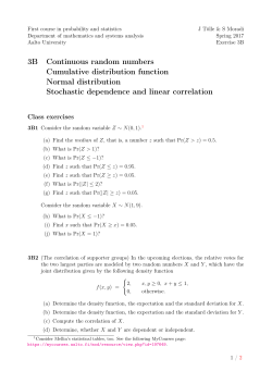 3B Continuous random numbers Cumulative distribution function