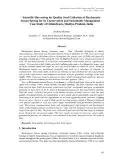 effect of different period of fruit harvesting on the seed