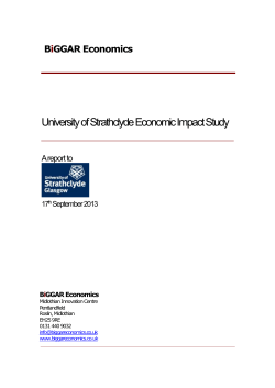 University of Strathclyde Economic Impact Study