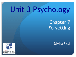 Unit 3 Psychology Edwina Ricci