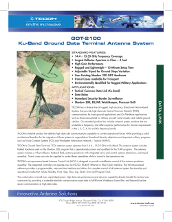 GDT-2100 Ku-Band Ground Data Terminal Antenna System