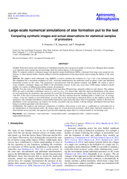 Large-scale numerical simulations of star formation put to the test