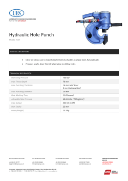 Hydraulic Hole Punch HD07