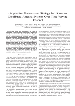 Cooperative Transmission Strategy for Downlink Distributed