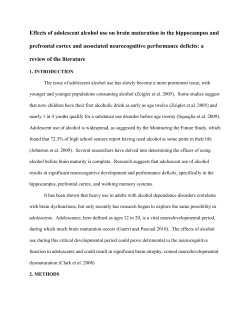 Effects of adolescent alcohol use on brain maturation in the