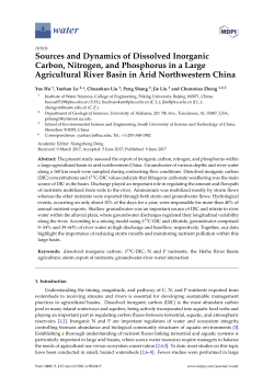 Sources and Dynamics of Dissolved Inorganic Carbon