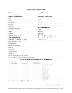 inspection and testing form