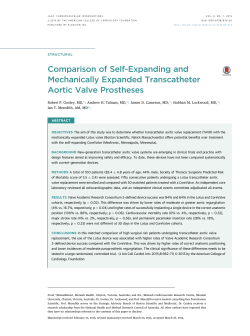 Comparison of Self-Expanding and Mechanically Expanded