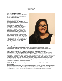 Nalani Antonio Class of 2016 One fun fact about herself Antonio