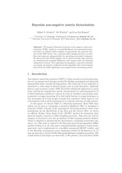 Bayesian non-negative matrix factorization