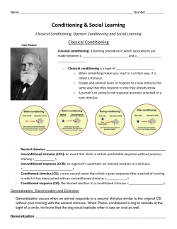 Classical Conditioning