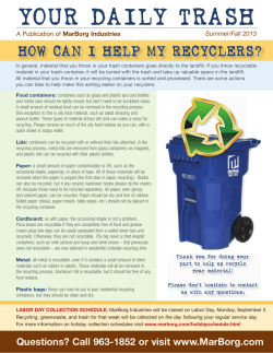 how can i help my recyclers?