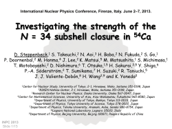 Investigating the strength of the possible N = 34