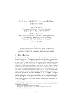 Analyzing G&ouml;del`s T via expanded head reduction trees