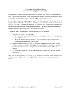 2.6.10 of the IATA Dangerous Goods Regulations February 6, 2014