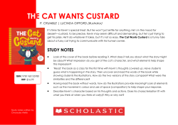 THE CAT WANTS CUSTARD