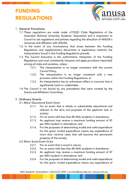 Funding Regulations