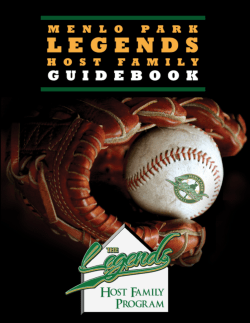 MP Legends 2015 Host Family Guidebook