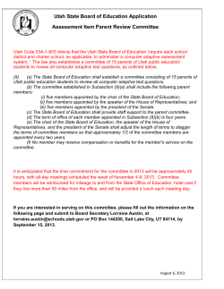 Assessment Item Parent Review Committee