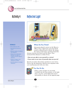 Activity 4 Reflected Light