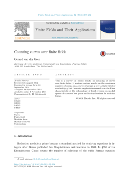 Counting curves over finite fields