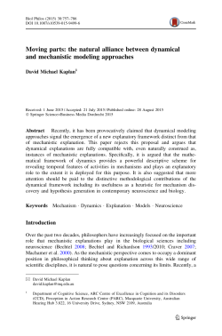 Moving parts: the natural alliance between dynamical and