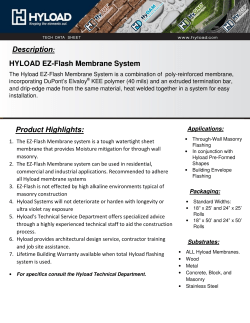 HYLOAD EZ-Flash Membrane System Product Highlights: