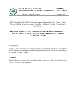 AWG-21/INP-78 - Asia-Pacific Telecommunity