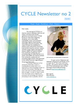 Second Cycle newsletter