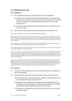 9.3.7 Dwelling house code