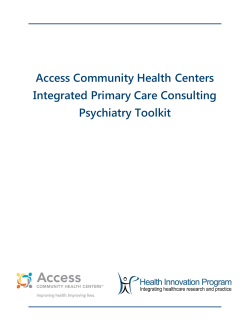 Access Community Health Centers Integrated Primary Care