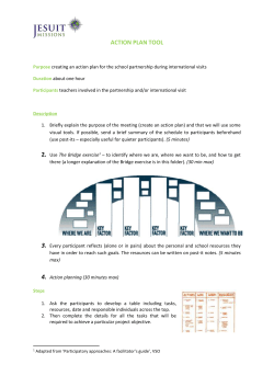 ACTION PLAN TOOL for meetings