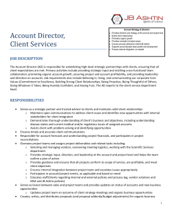 Account Director, Client Services
