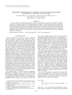 anisotropic bremsstrahlung emission and the form of