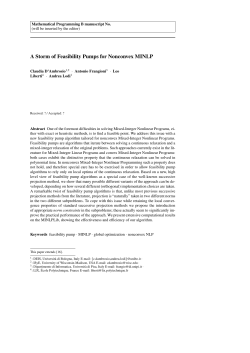 A Storm of Feasibility Pumps for Nonconvex MINLP