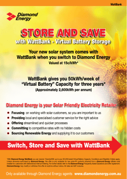 Switch, Store and Save with WattBank