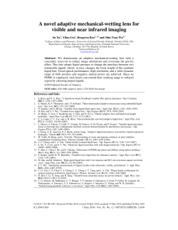 A novel adaptive mechanical-wetting lens for visible and